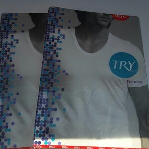 Men's white undershirt XL 100% cotton